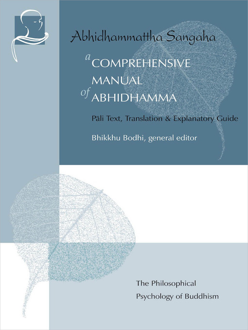 Title details for A Comprehensive Manual of Abhidhamma by Bhikkhu Bodhi - Available
